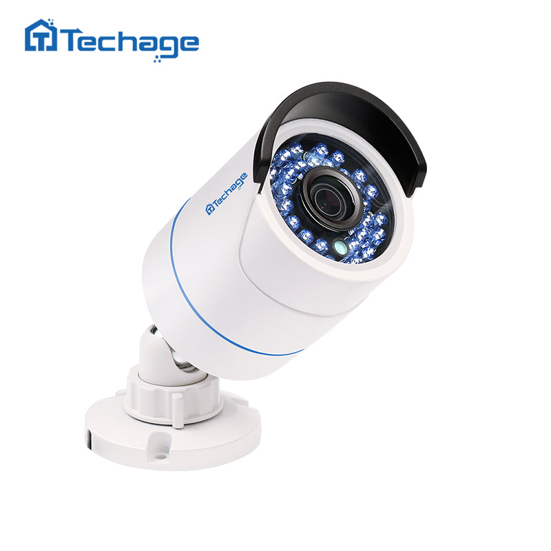 Techage Home Security 720P 960P 1080P 48V POE Camera Indoor Outdoor Waterproof 2MP P2P ONVIF Video Surveillance CCTV IP Camera