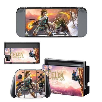 The Legend of Zeld Breath of The Wild Skin Sticker Decal For Nintendo Switch Console and Controller for NS Skin Sticker