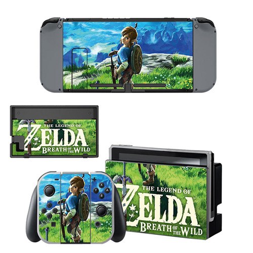 The Legend of Zeld Breath of The Wild Skin Sticker Decal For Nintendo Switch Console and Controller for NS Skin Sticker