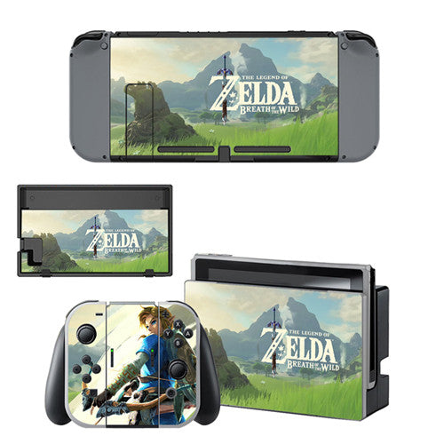 The Legend of Zeld Breath of The Wild Skin Sticker Decal For Nintendo Switch Console and Controller for NS Skin Sticker