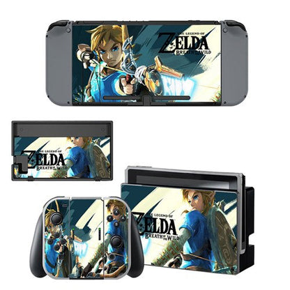 The Legend of Zeld Breath of The Wild Skin Sticker Decal For Nintendo Switch Console and Controller for NS Skin Sticker