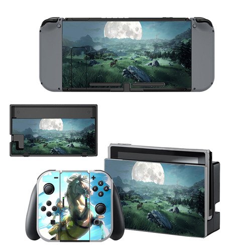 The Legend of Zeld Breath of The Wild Skin Sticker Decal For Nintendo Switch Console and Controller for NS Skin Sticker