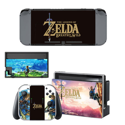 The Legend of Zelda Decal Vinyl Skin Sticker for Nintendo Switch NS Console+Controller+Stand Holder Protective Film