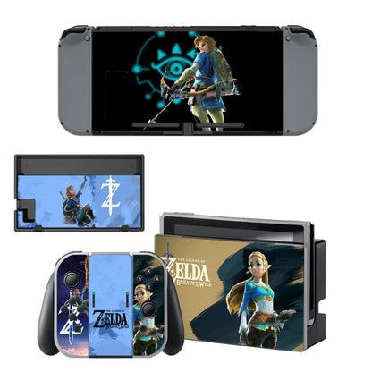 The Legend of Zelda Decal Vinyl Skin Sticker for Nintendo Switch NS Console+Controller+Stand Holder Protective Film