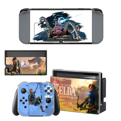 The Legend of Zelda Decal Vinyl Skin Sticker for Nintendo Switch NS Console + Controller + Stand Holder Protective Skin Sticker