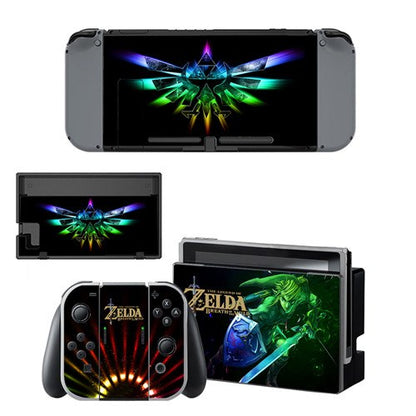 The Legend of Zelda Decal Vinyl Skin Sticker for Nintendo Switch NS Console+Controller+Stand Holder Protective Film