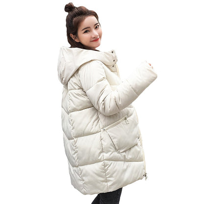 Thick Warm Hooded Long Down Parkas Women Down Jacket Winter Coat Cotton Padded Jacket Woman Winter Jacket Coat Female New 2018