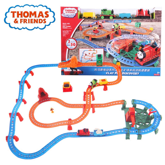 Thomas &amp; Friends Matel Series Mini Car Toy Magnetic Electric Train Track Brinquedos Clay Pits Discovery Funny Thomas Toy For Kid