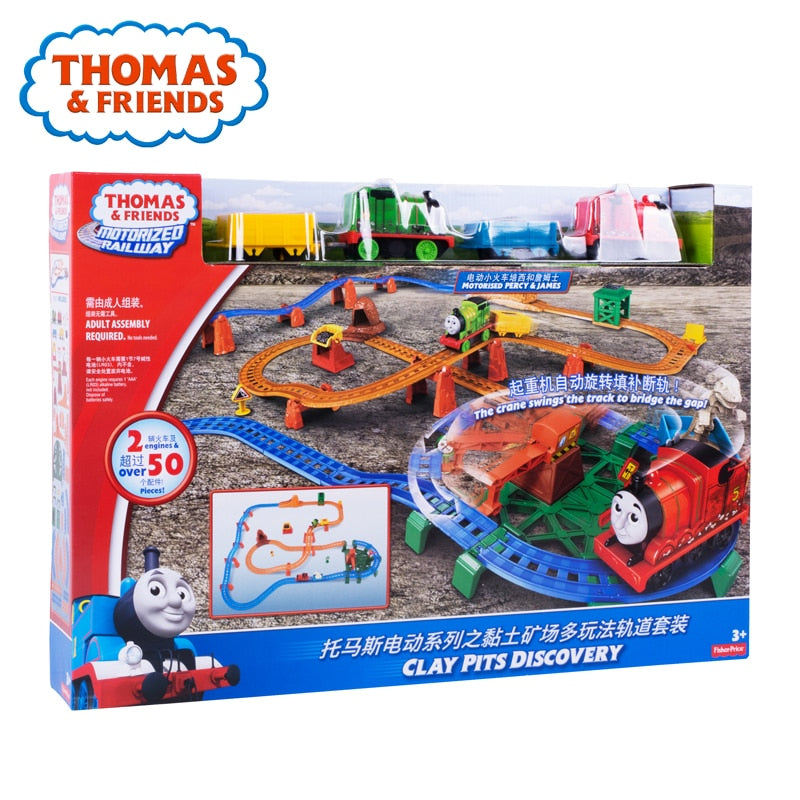 Thomas &amp; Friends Matel Series Mini Car Toy Magnetic Electric Train Track Brinquedos Clay Pits Discovery Funny Thomas Toy For Kid