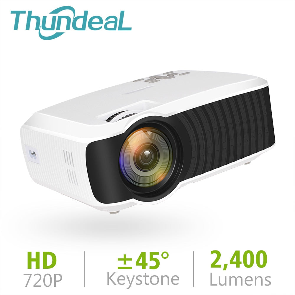 ThundeaL T23K Mini Projector 2400 Lumens 1280*720 Portable Video LCD HD Beamer HDMI VGA USB Home Theater Optional T22 Projector