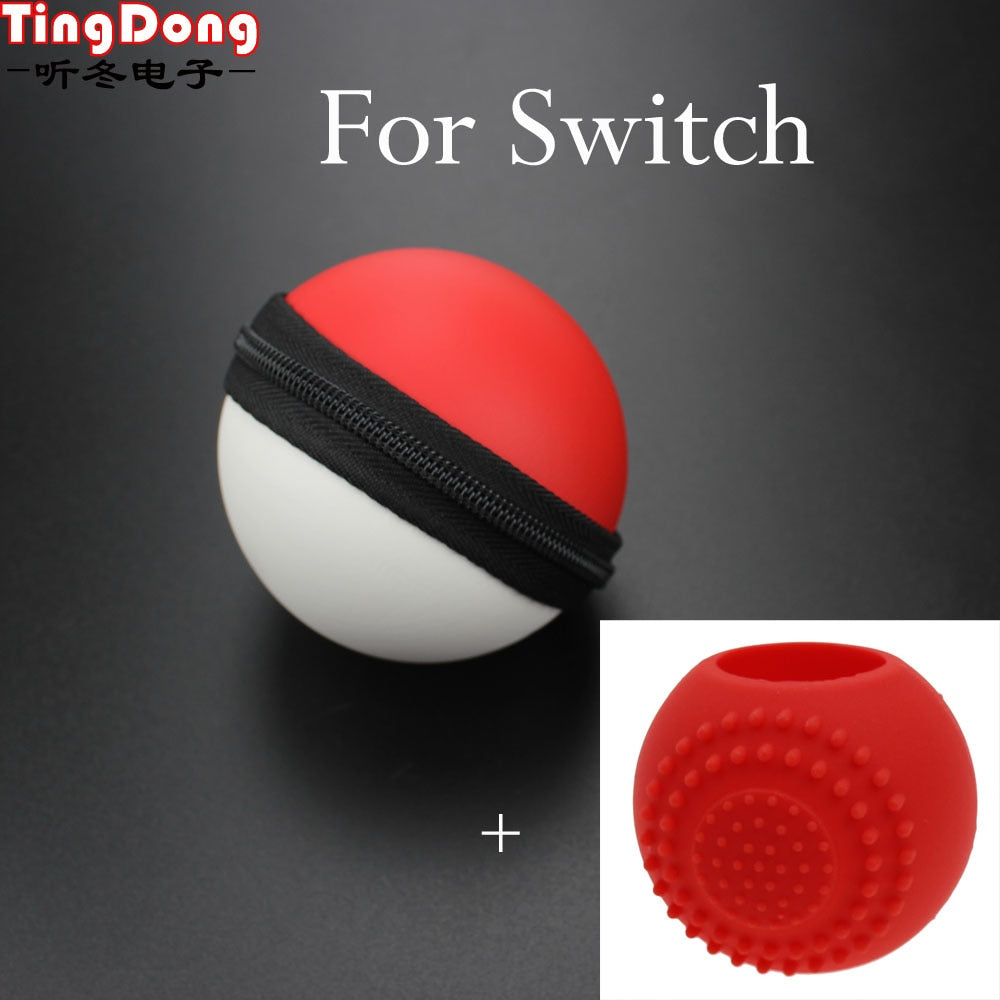 TingDong  2 in 1 Silicone Skin Cover Eva Hard Shell Bag Case for Pokemongo Plus for Pokeball Storage Box NS Switch Accessories