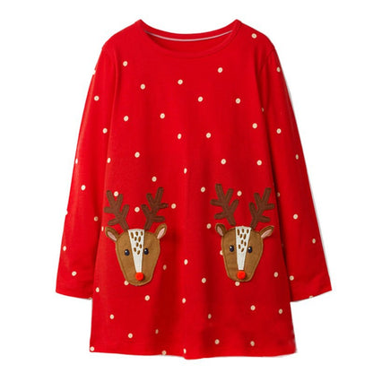 Toddler Girls Dresses Christmas Children Princess Dress for Party Wedding 2018 Autumn Kids Long Sleeve Dress Baby Girl Clothes