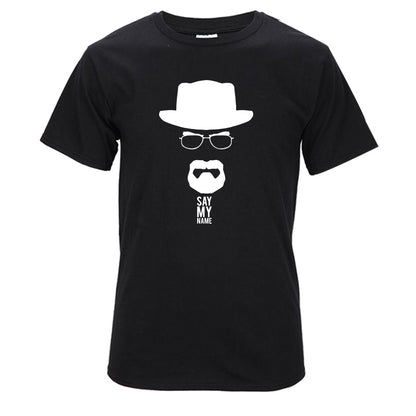 Top Quality Cotton heisenberg funny men t shirt casual short sleeve breaking bad print mens T-shirt Fashion cool T shirt for men