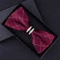 Tuxedo Metal Crystal Wedding Bow Tie Men Women Butterfly Knot Cravat Black Purple Blue Jujube Red Groom Party Banquet Meet Club