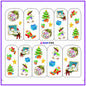 UPRETTEGO NAIL ART WATER DECAL SLIDER NAIL STICKER XMAS CHRISTMAS SANTA CLAUSE BELL SNOW MAN TREE CAP BOP088-095