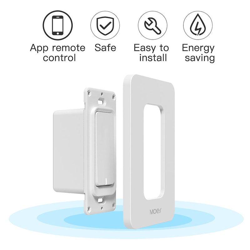 US WiFi Smart Wall Light Switch Mobile APP Remote Control No Hub Required Works with Amazon Alexa Google Home IFTTT