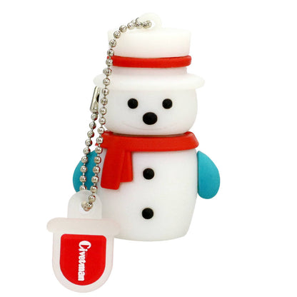 USB Flash Drive 128GB Pen Drive Cartoon Snowman Christmas Tree Gifts 4GB 8GB 16GB 32GB 64GB Santa Claus Pendrive