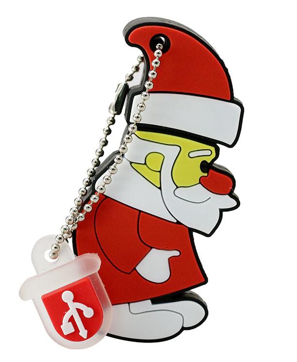 USB Flash Drive 128GB Pen Drive Cartoon Snowman Christmas Tree Gifts 4GB 8GB 16GB 32GB 64GB Santa Claus Pendrive