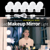 USB Led Lamp For Makeup 6 10 14Bulbs dressing table lighting 12V Stepless Dimmable Hollywood Vanity Mirror LED Light 12W 16W 20W