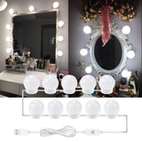 USB Led Lamp For Makeup 6 10 14Bulbs dressing table lighting 12V Stepless Dimmable Hollywood Vanity Mirror LED Light 12W 16W 20W