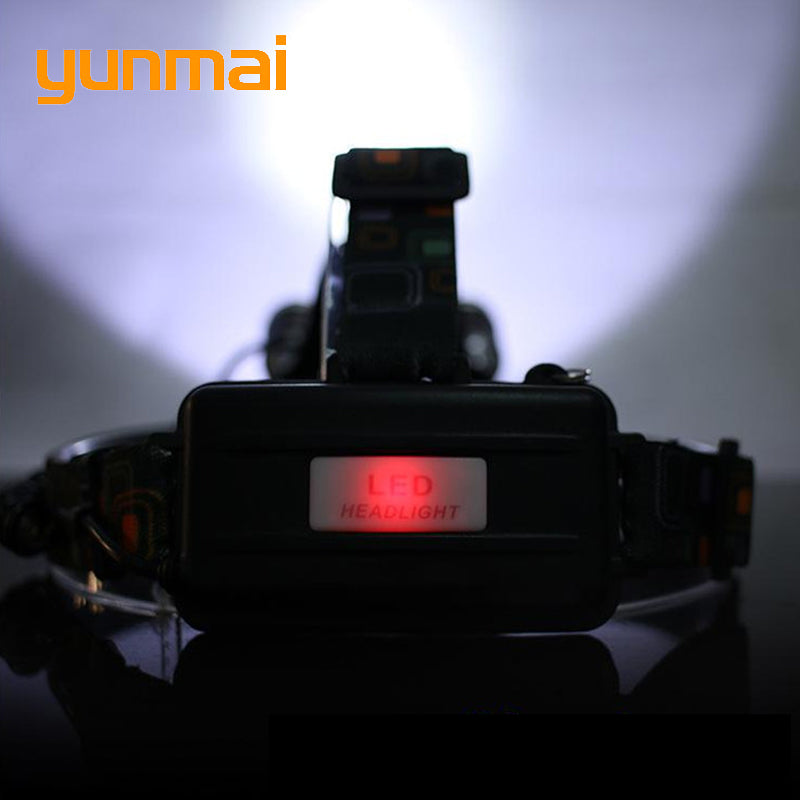 USB Power Led Headlight Headlamp 10000 lumen 3*Cree xml t6 Rechargeable Head Lamp Torch 18650 Battery Hunting Fishing Light