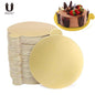 Uarter 100PCS High quality Round Cake Base Disposable Paper Coasters Practical Cupcake Board Portable Serve Bases for Cake