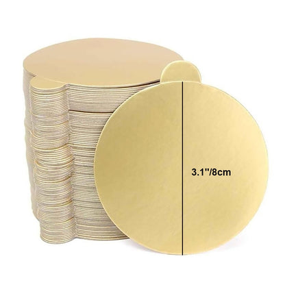 Uarter 100PCS High quality Round Cake Base Disposable Paper Coasters Practical Cupcake Board Portable Serve Bases for Cake