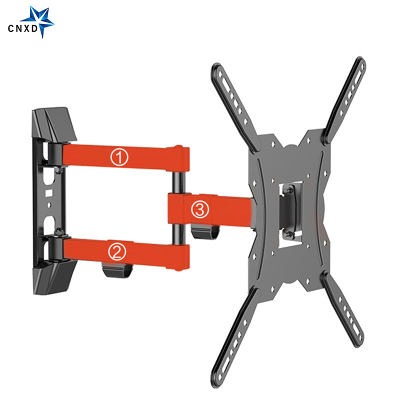 Ultra Slim TV Wall Mount Full Motion Articulating Arm Swivel and Tilt TV Bracket for LCD, LED, 3D Plasma TVs