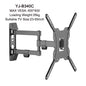 Ultra Slim TV Wall Mount Full Motion Articulating Arm Swivel and Tilt TV Bracket for LCD, LED, 3D Plasma TVs