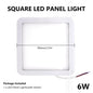 Ultra Thin 6W 8W 15W 20W LED Aluminium Square AC 85-265V panel Recessed Ceiling Light led panel light ceiling light lampada LED