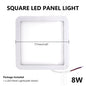 Ultra Thin 6W 8W 15W 20W LED Aluminium Square AC 85-265V panel Recessed Ceiling Light led panel light ceiling light lampada LED