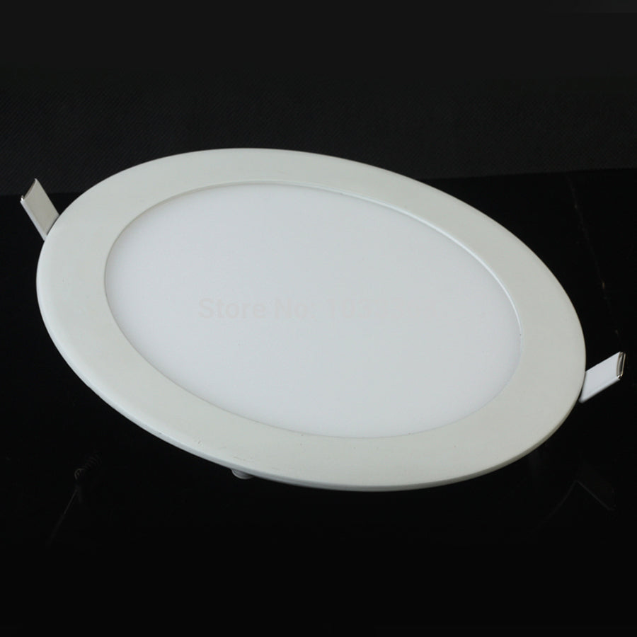 Ultra thin led down light lamp 3w 4w 6w 9w 12w 15w 25w led ceiling recessed grid downlight slim round panel light free shipping