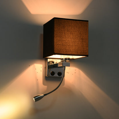 Unique Design Modern LED Cloth Wall Lamp Wall sconce Light Hallway Bedroom Bedside Light flaxen/black/white