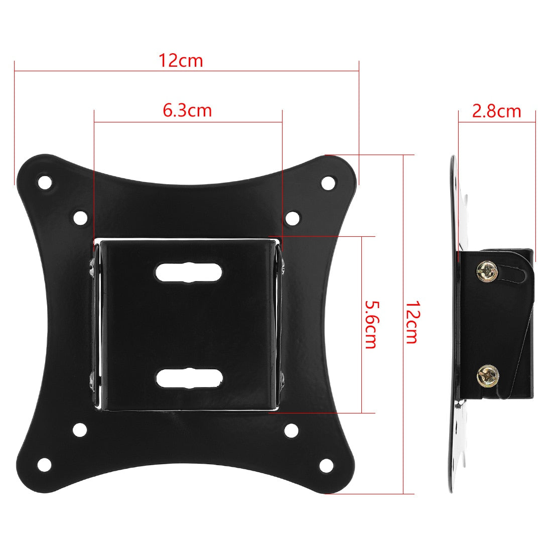 Universal 14-26 Inch LCD LED Monitor TV Wall Mount Bracket Fixed Flat Panel TV Frame Support 15 Degrees Tilt Angle Flat Panel