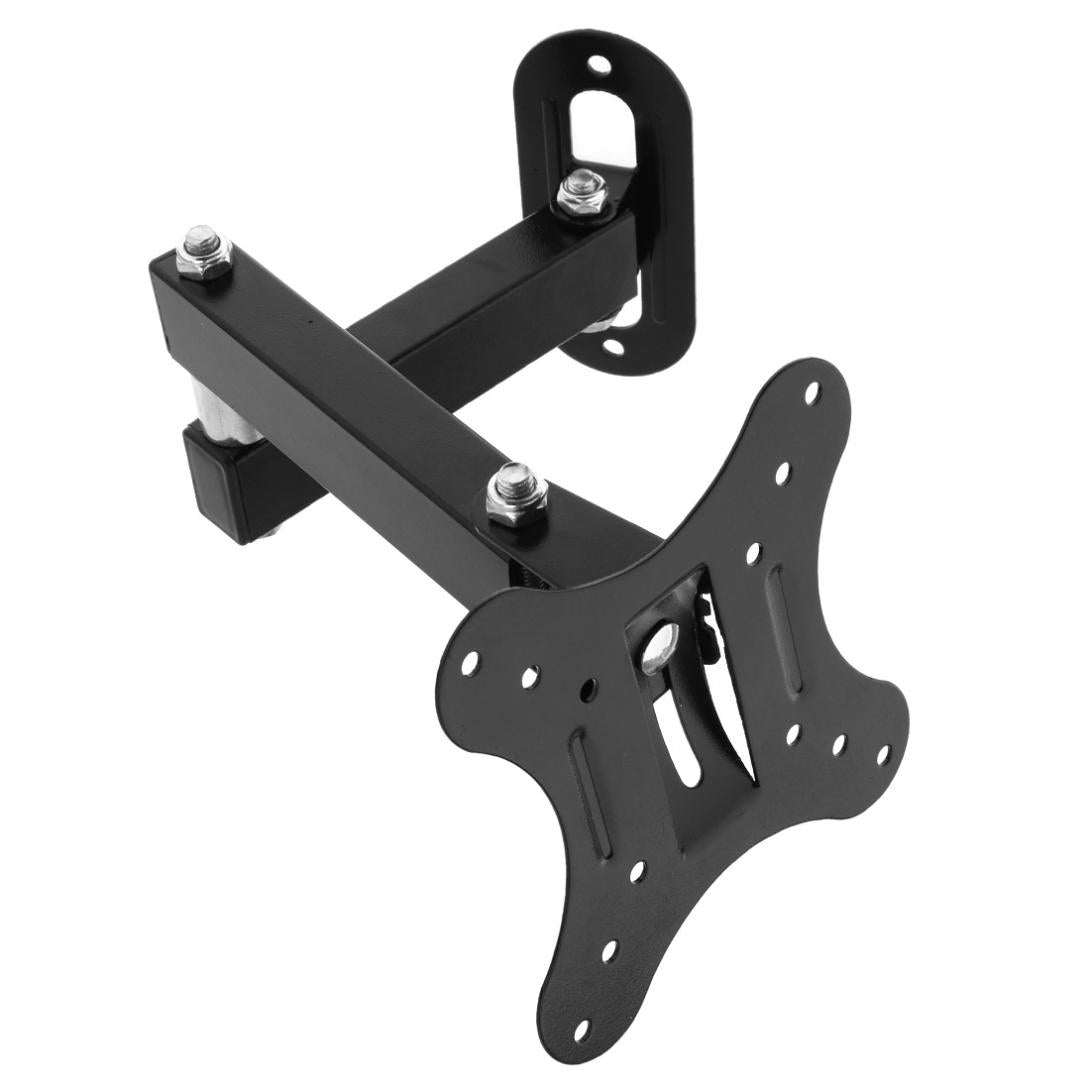 Universal 14 ~ 27 Inch SPHC Rotated LCD LED Flat Panel TV Wall Mount Bracket Holder 180 Degree Swivel Holder