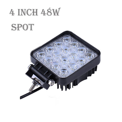 Update 10/13cm 27W 48W 72WOffroad Car 4WD Truck Tractor Boat Trailer 4x4 SUV ATV 12V 24V Spot Flood LED Light Bar LED Work Light