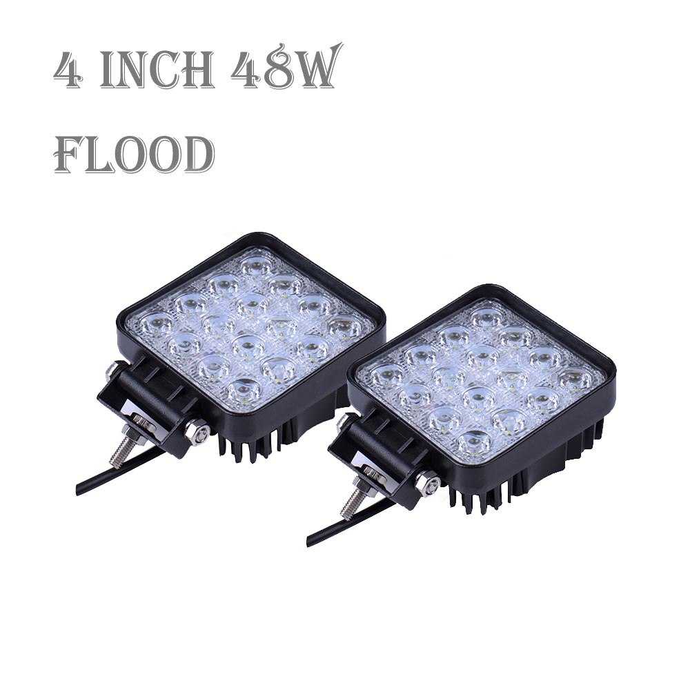 Update 10/13cm 27W 48W 72WOffroad Car 4WD Truck Tractor Boat Trailer 4x4 SUV ATV 12V 24V Spot Flood LED Light Bar LED Work Light