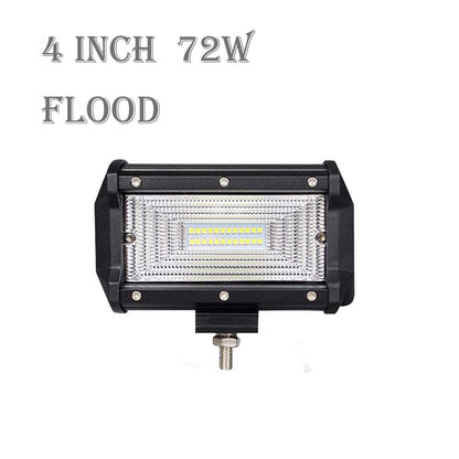 Update 10/13cm 27W 48W 72WOffroad Car 4WD Truck Tractor Boat Trailer 4x4 SUV ATV 12V 24V Spot Flood LED Light Bar LED Work Light