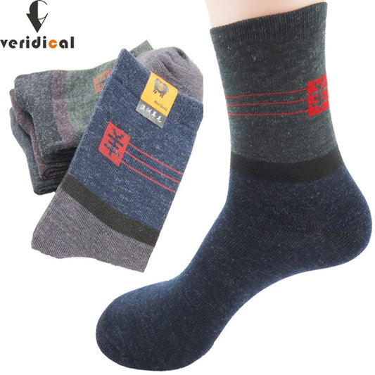 VERIDICAL 10 pairs/lot men short socks cheap formal work socks Imitation wool business dress socks Fit EU39-45 free shipping