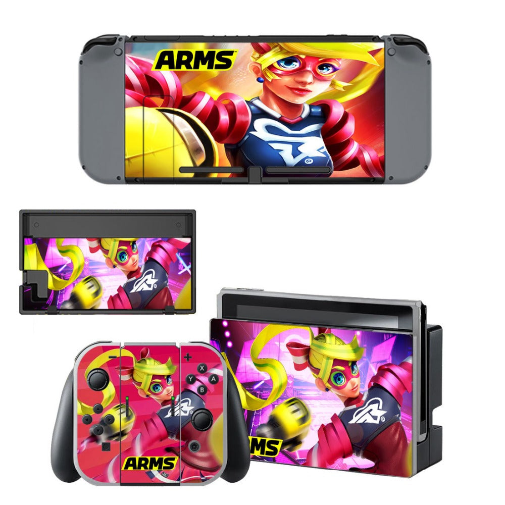 VINYL SKIN STICKER ARMS DECAL COVER for Nintend Switch Console and Joy-Con Controlle