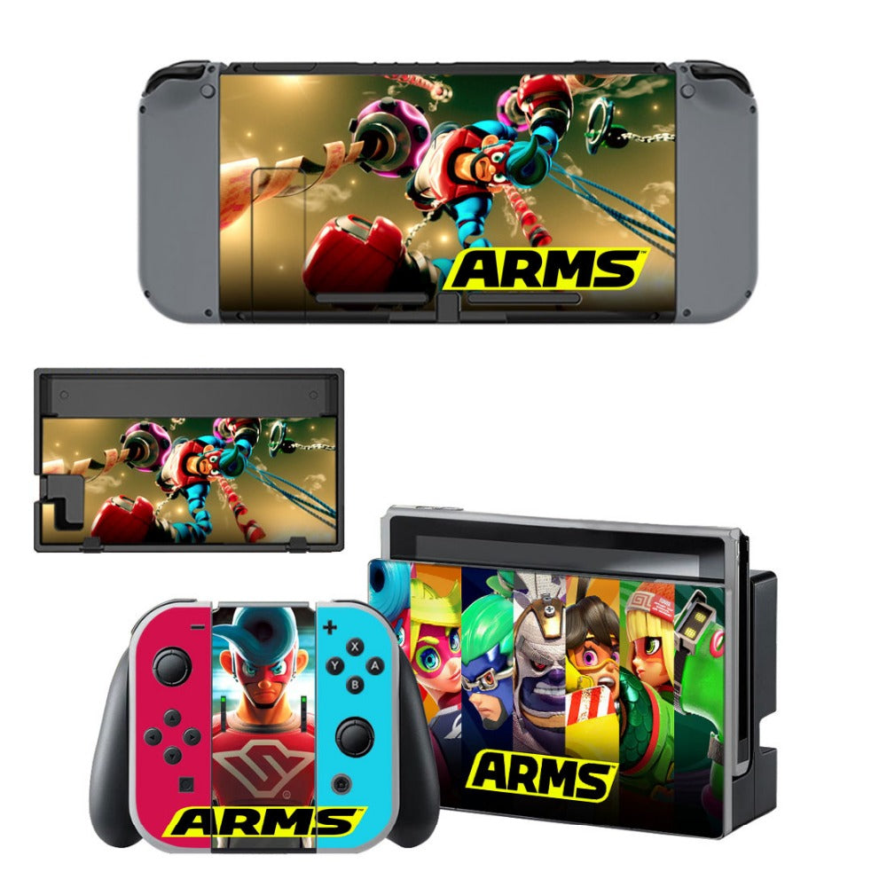 VINYL SKIN STICKER ARMS DECAL COVER for Nintend Switch Console and Joy-Con Controlle