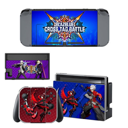 VINYL SKIN STICKER BLAZBLUE DECAL COVER for Nintend Switch Console and Joy-Con Controlle