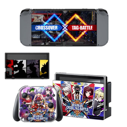 VINYL SKIN STICKER BLAZBLUE DECAL COVER for Nintend Switch Console and Joy-Con Controlle