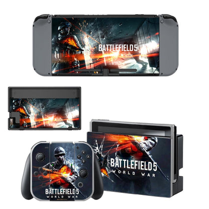 VINYL SKIN STICKER Battlefield 5 DECAL COVER for Nintend Switch Console and Joy-Con Controlle