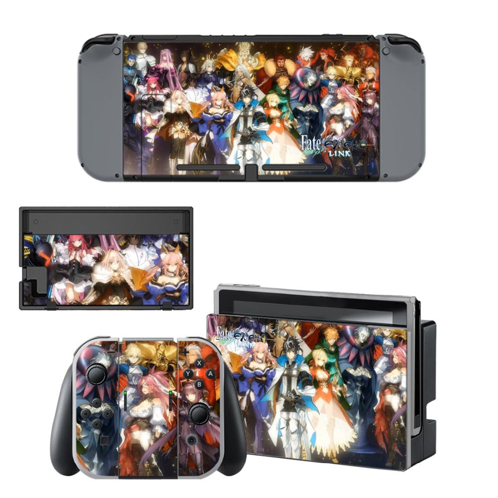 VINYL SKIN STICKER Fate Extella Link DECAL COVER for Nintend Switch Console and Joy-Con Controlle