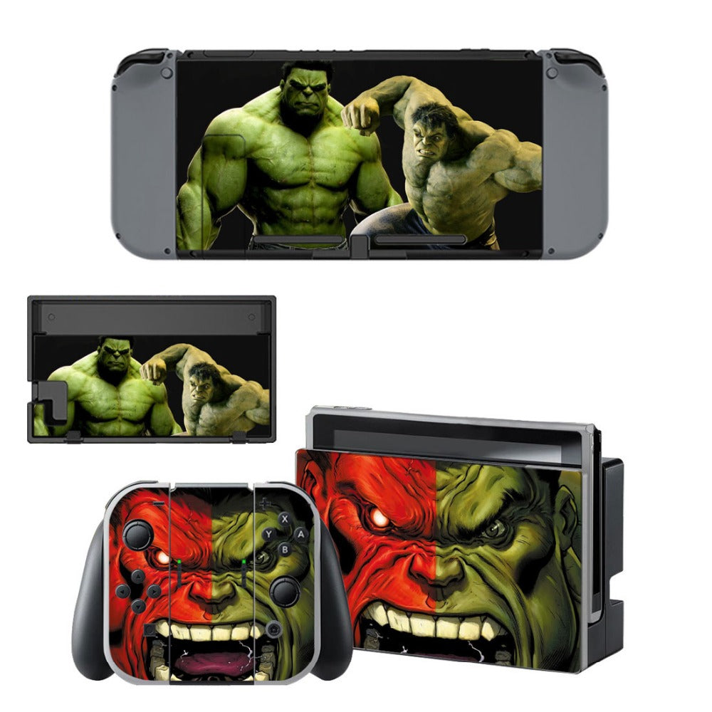 VINYL SKIN STICKER Hulk DECAL COVER for Nintend Switch Console and Joy-Con Controlle