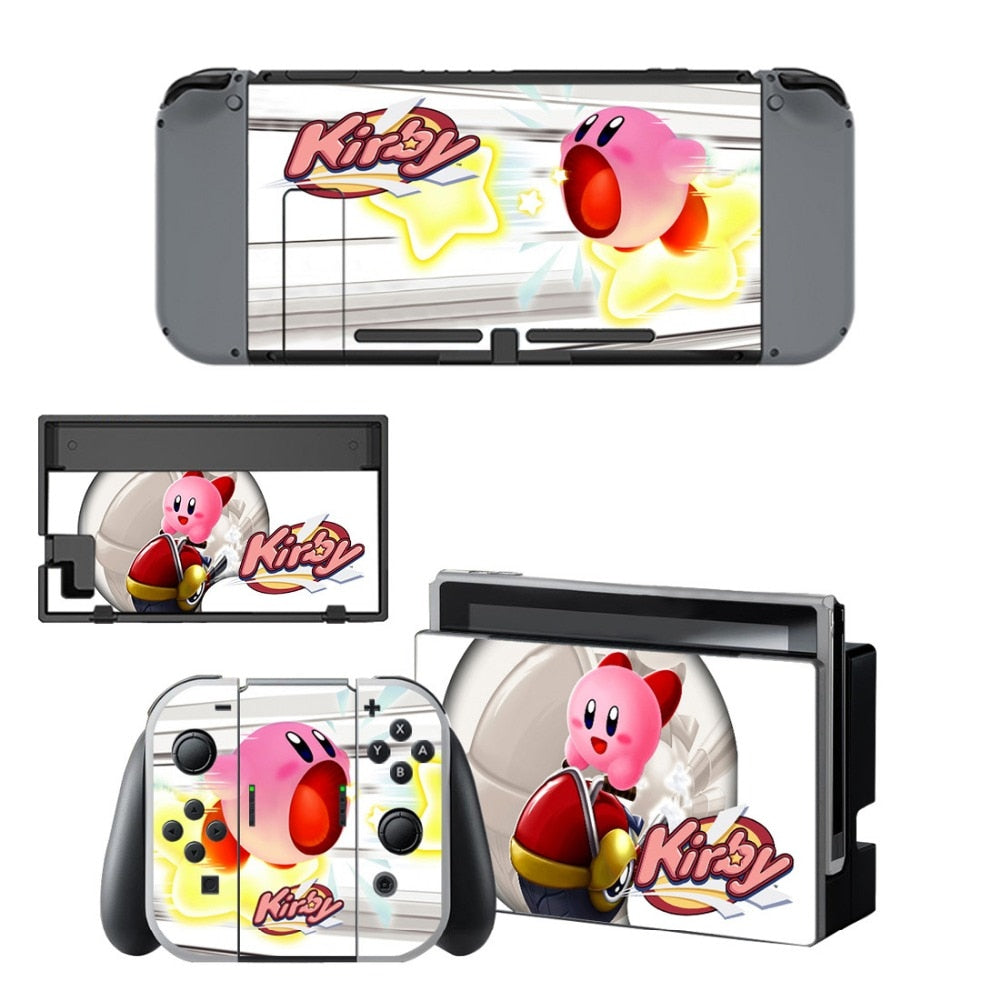 VINYL SKIN STICKER Kirby DECAL COVER for Nintend Switch Console and Joy-Con Controlle