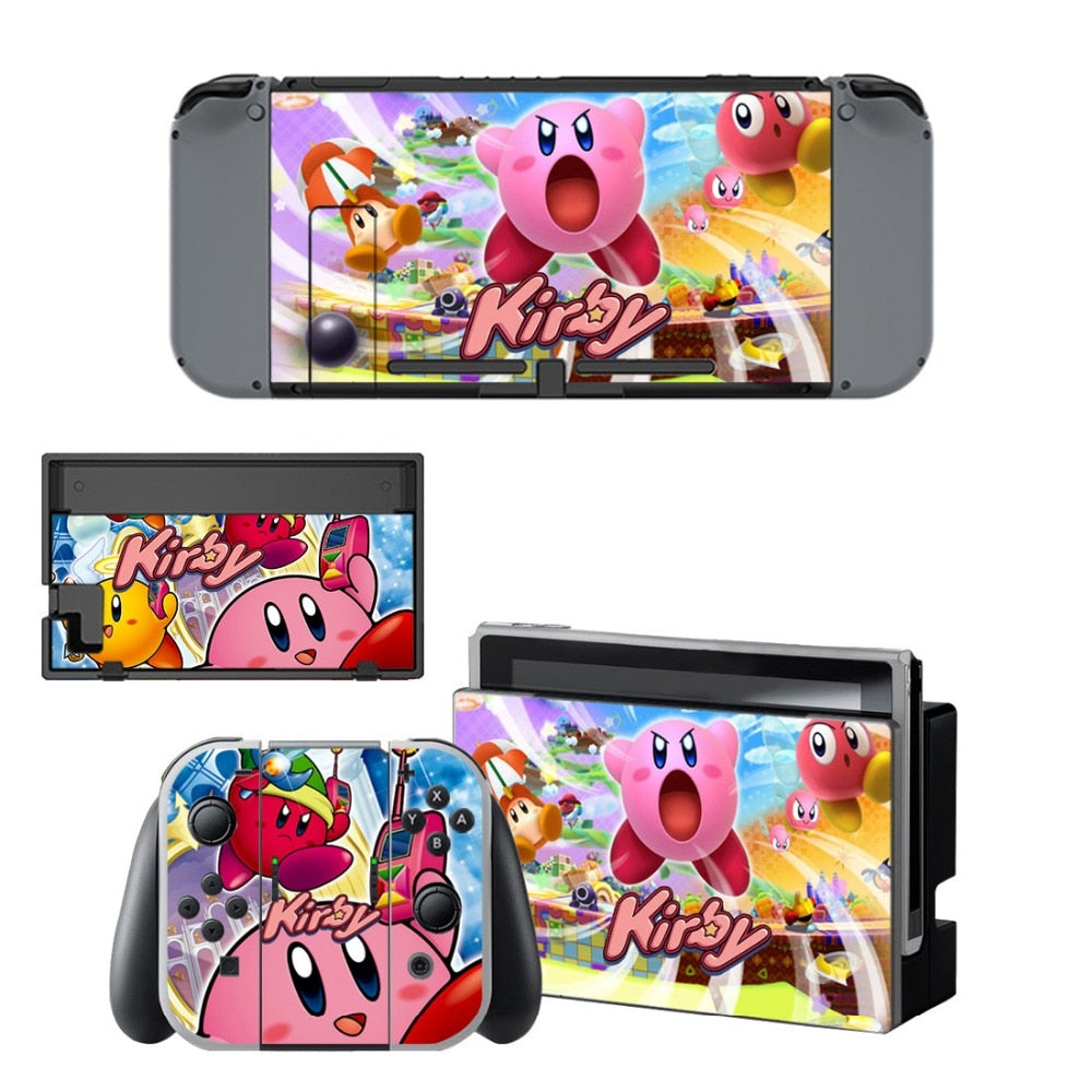 VINYL SKIN STICKER Kirby DECAL COVER for Nintend Switch Console and Joy-Con Controlle