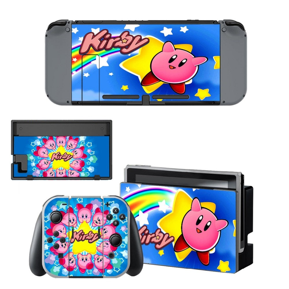 VINYL SKIN STICKER Kirby DECAL COVER for Nintend Switch Console and Joy-Con Controlle