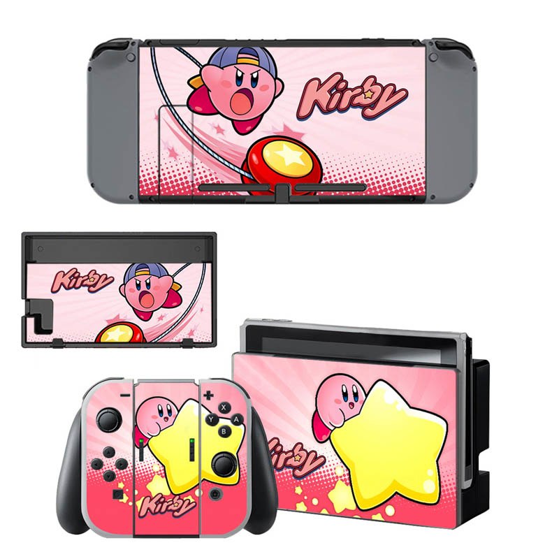 VINYL SKIN STICKER Kirby DECAL COVER for Nintend Switch Console and Joy-Con Controlle